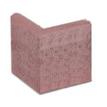 Angle rouge haut. 30 cm pour bordure béton